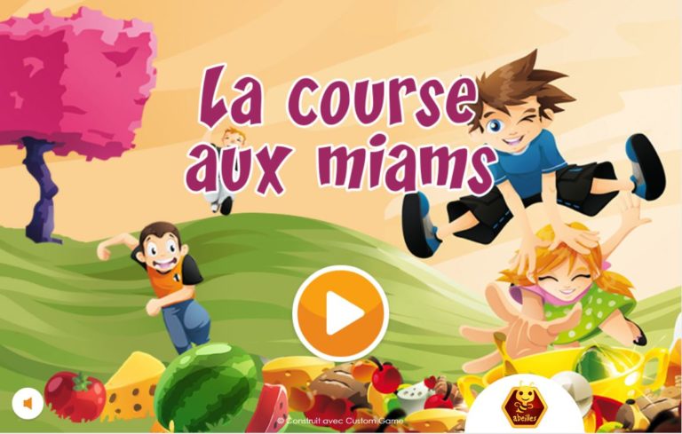 Course aux miams - Ecran d'accueil