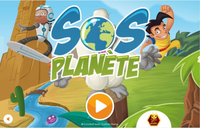SOS Planète - Ecran d'accueil du jeu