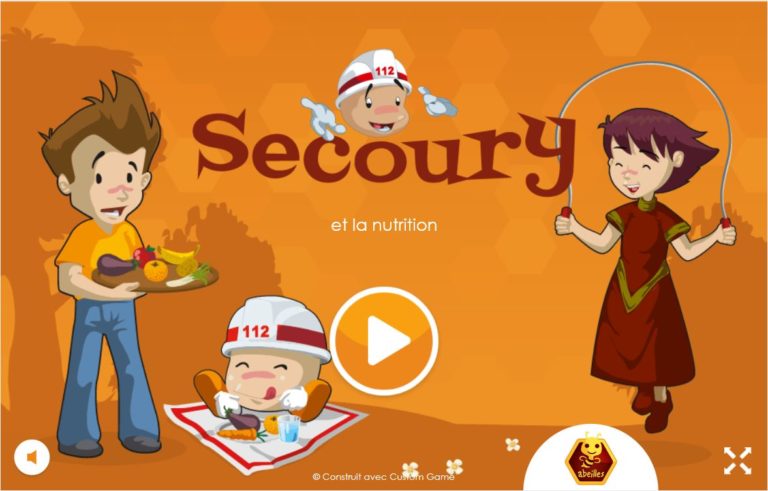 Secoury et la nutrition - écran accueil