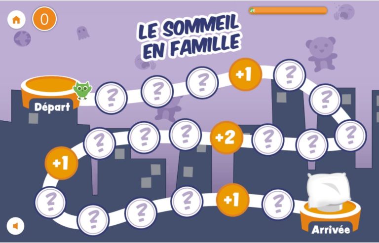 Sommeil en Famille - plateau de jeu