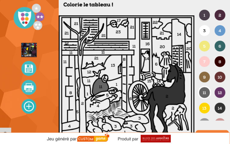 Ce mode permet un coloriage fidèle au modèle.