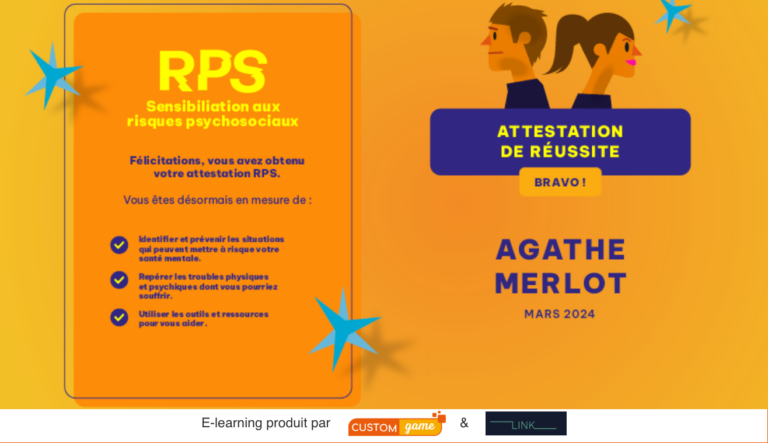 E-learning-RPS-CustomGame-LINK-attestation-reussite